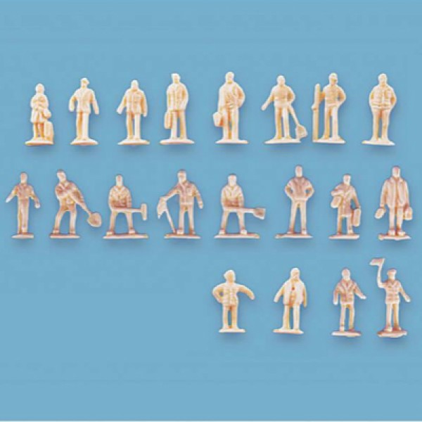 Unpainted Figures Pack A N gauge Peco 5156