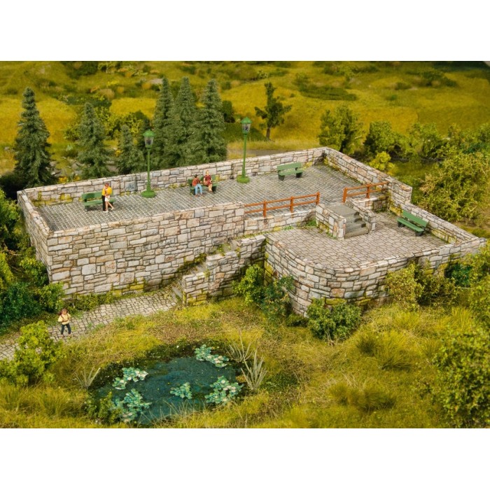 Embossed Brick wall 3D cardboard Quarrystone N gauge Embossed Brick wall 3D cardboard Quarrystone N gauge