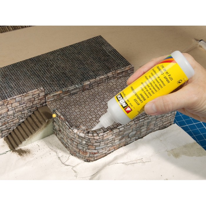 Embossed Brick wall 3D cardboard Quarrystone N gauge Embossed Brick wall 3D cardboard Quarrystone N gauge