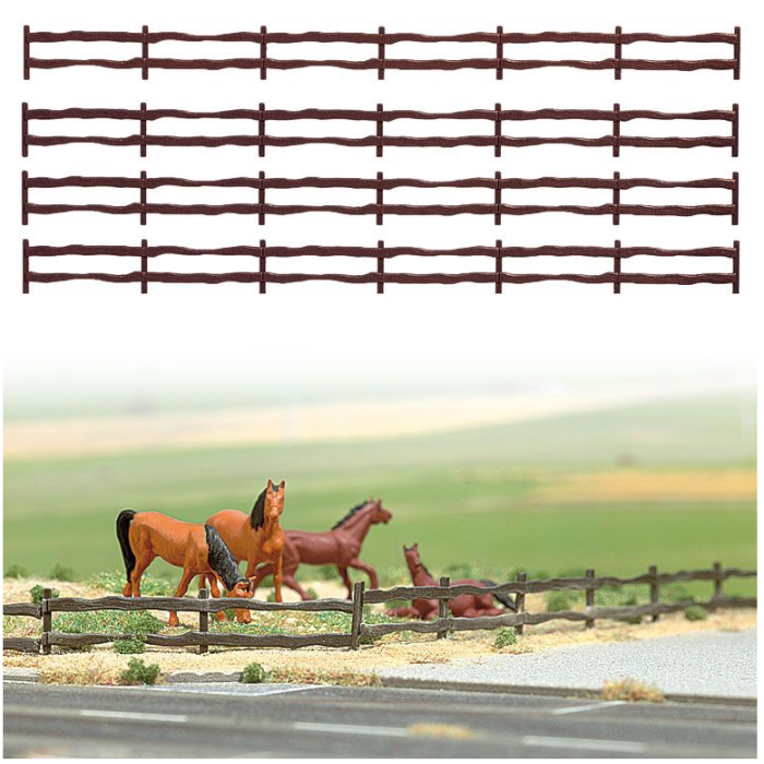 Wooden Fence OO Busch 6008