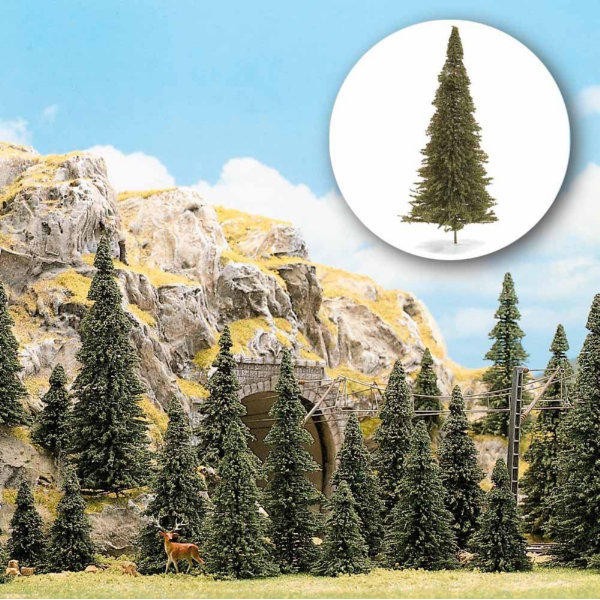 Pine Trees 50-130mm tall Busch 6470 6471 and 6472