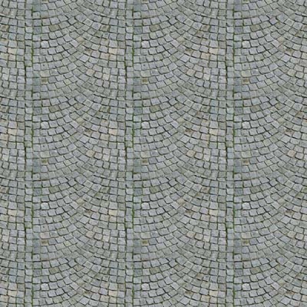 Self-Adhesive Building Paper Curved Cobbles Street, OO