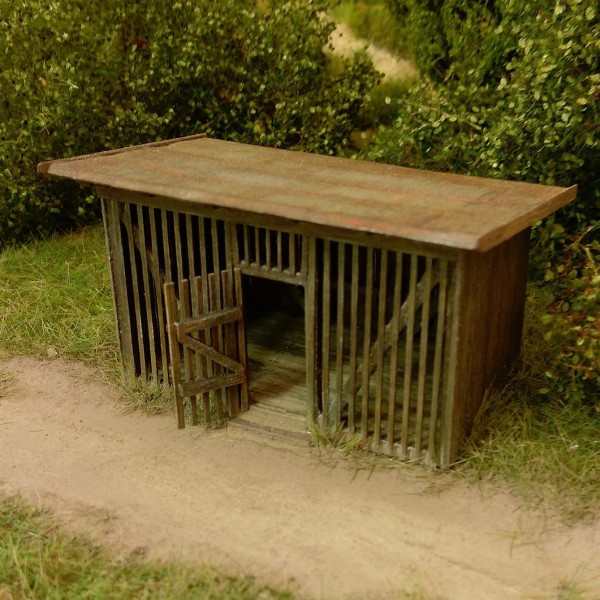 Vented Shed for gas Bottles or wood N gauge