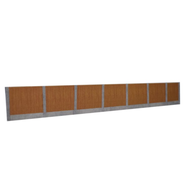 Timber Fence with Concrete Posts in Brown OO ATD003