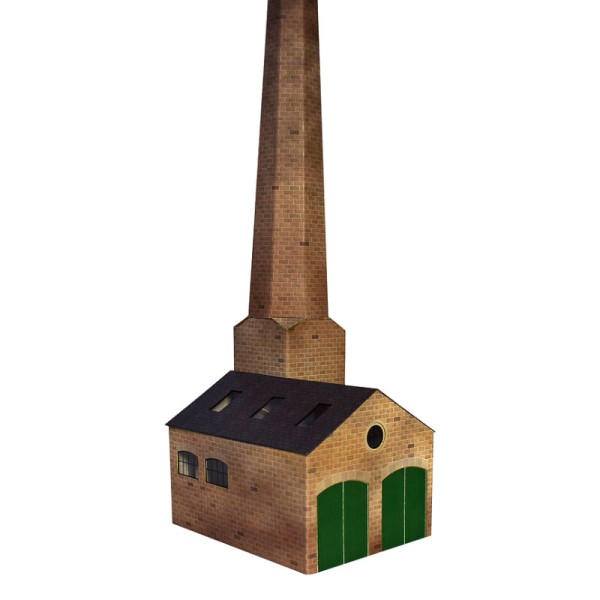 Stone Boiler House and Chimney OO ATD011