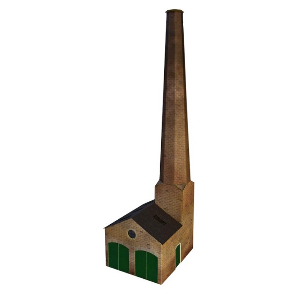 Stone Boiler House and Chimney OO ATD011