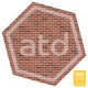 Brick wall Red Brick Card OO ATD035
