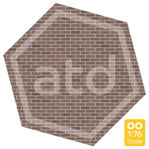 Brick wall Brown Brick Card OO ATD037