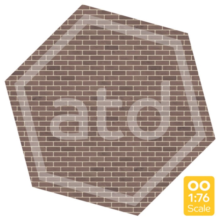 Brick wall Brown Brick Card OO ATD037