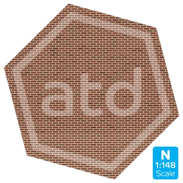 Brick Wall Heritage Brick Card N Gauge ATD12041