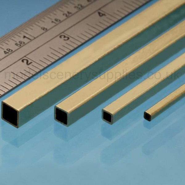 Square Micro Brass Tube 2.4mm 