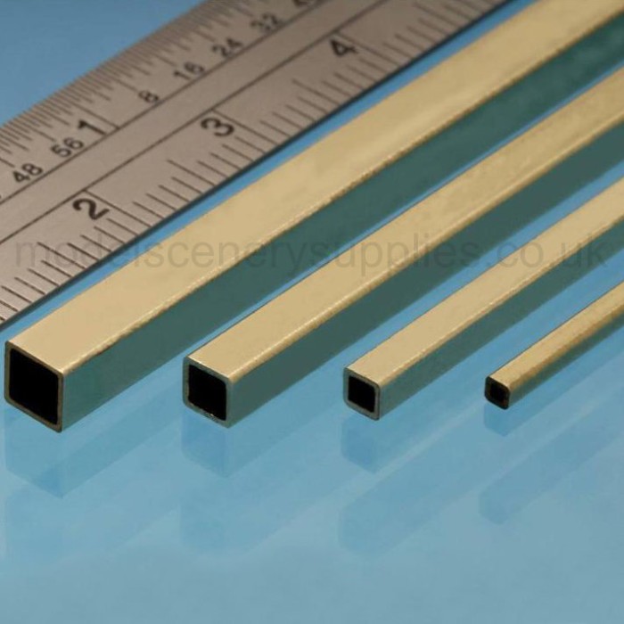 Square Micro Brass Tube 2.4mm 