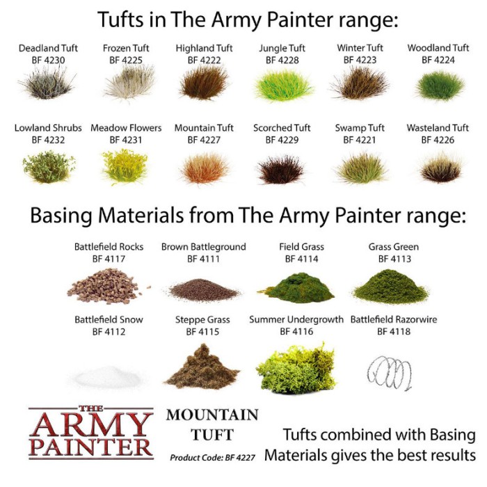 Wasteland Grass Tufts The Army Painter BF4226 Wasteland Grass Tufts The Army Painter BF4226