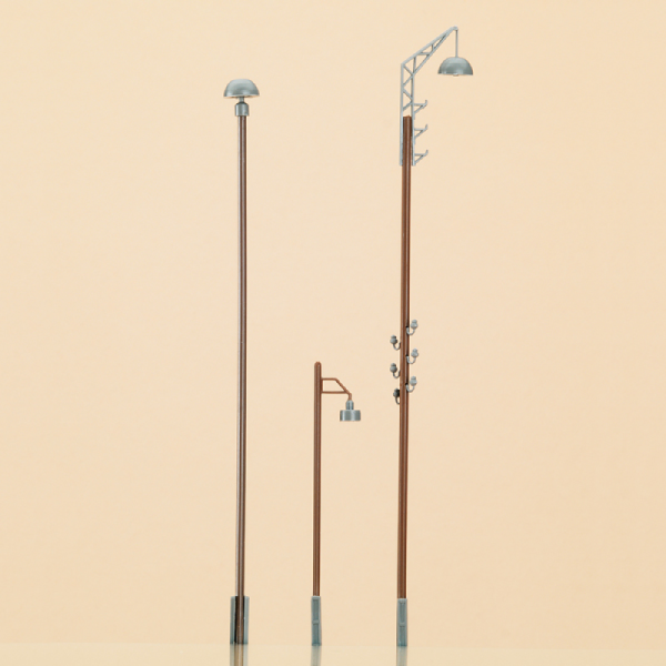 Yard and Street Lights and electric insulators OO / TT