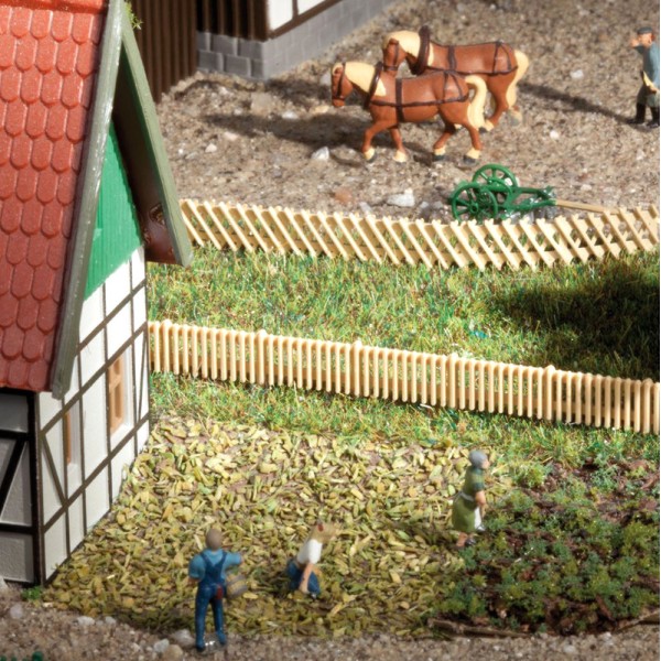 Cross and Picket Wooden Fencing N
