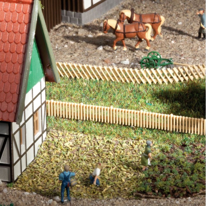 Cross and Picket Wooden Fencing N