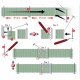 Chain link fence Kit OO Busch 1020