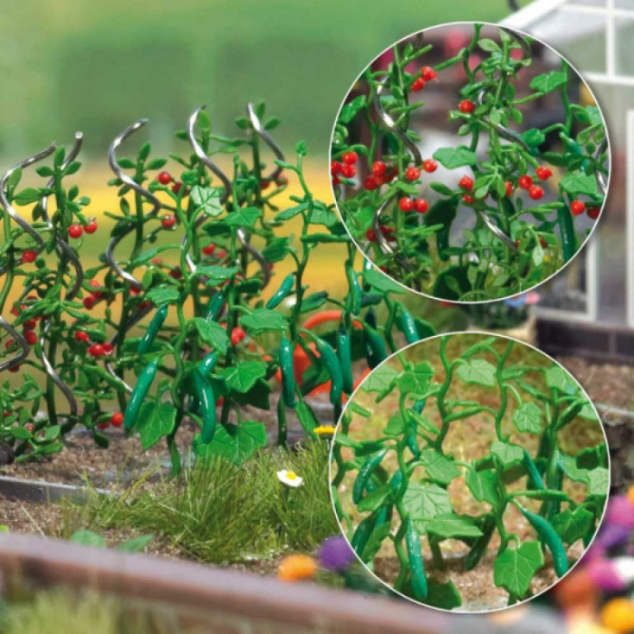 Cucumber and tomato plants OO Busch 1214