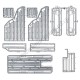 Gutters and Downpipes detailed pack OO Busch 1999 Gutters and Downpipes detailed pack OO Busch 1999