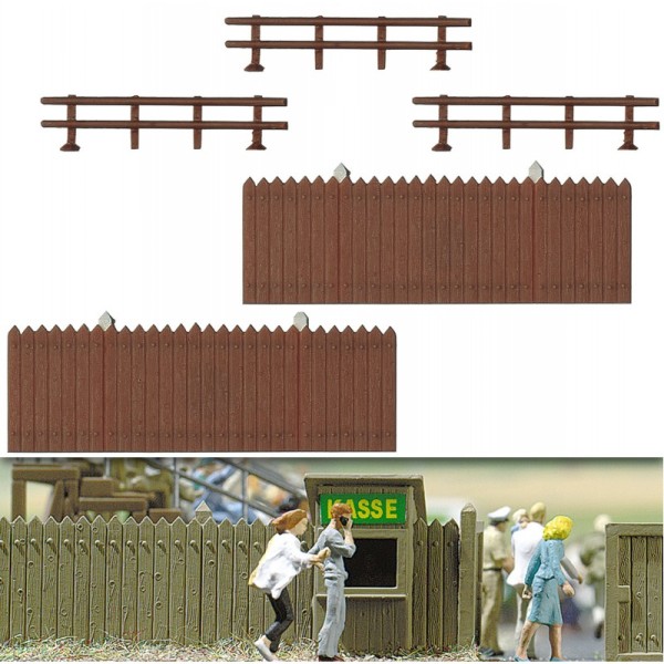 Close-board fencing and small railing OO
