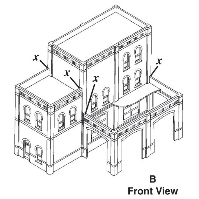 Scratch Build Modular Building Parts OO pk2