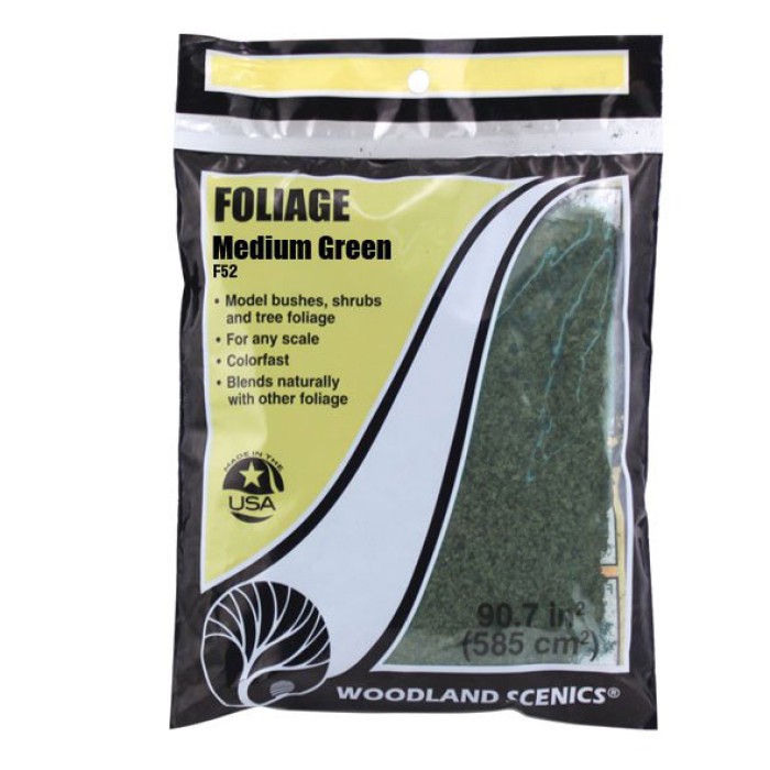 Foliage Medium Green Woodland Scenics F52 Foliage Medium Green Woodland Scenics F52