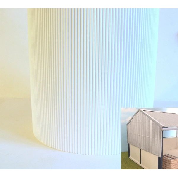 Corrugated Card White 1:32