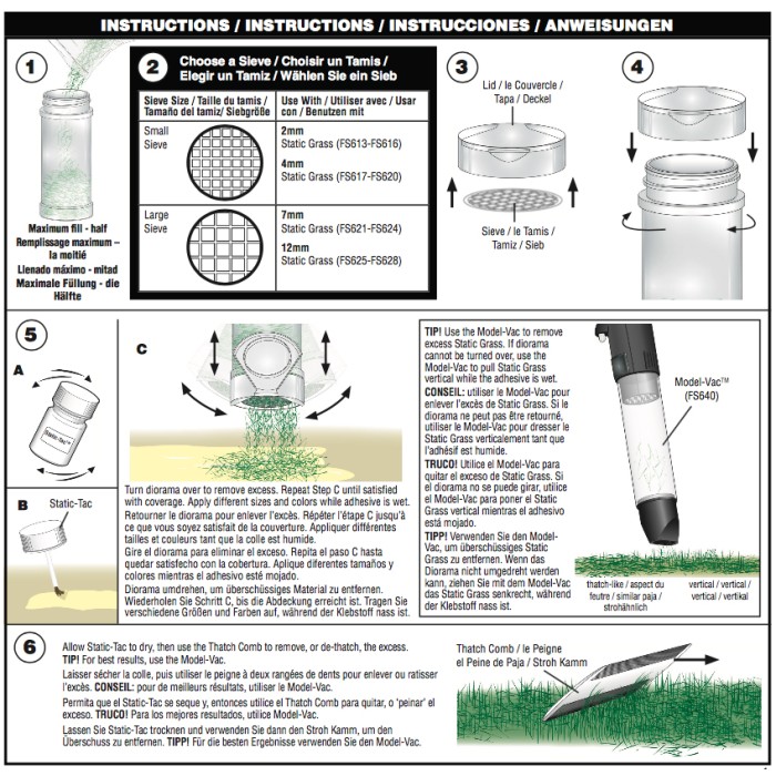 Static grass shaker Kit G6595 Static grass shaker Kit G6595