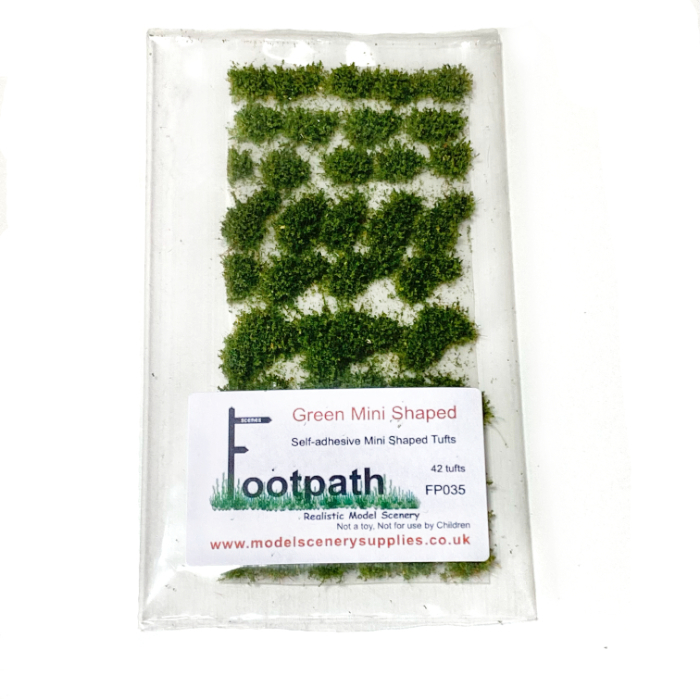 Green Mini Shaped Tufts Green Mini Shaped Tufts