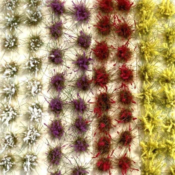 Garden Flower Self Adhesive Tufts Garden Flower Self Adhesive Tufts