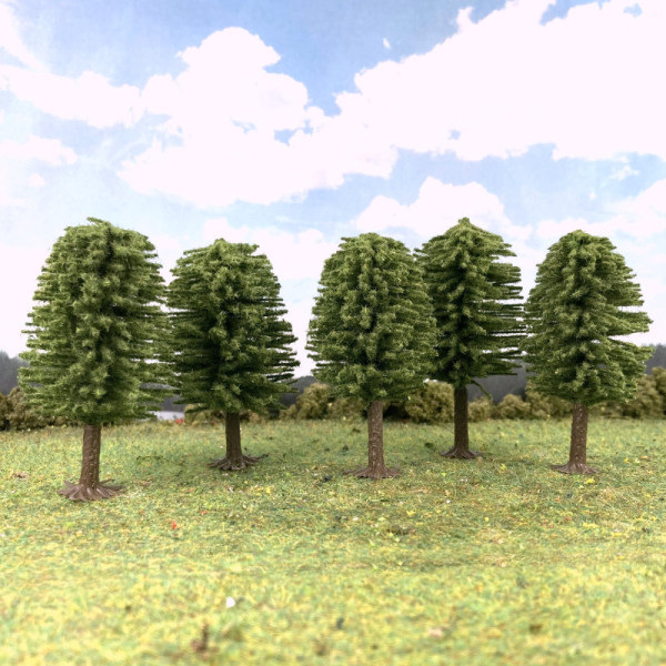 Deciduous Trees 70mm tall 10 pack
