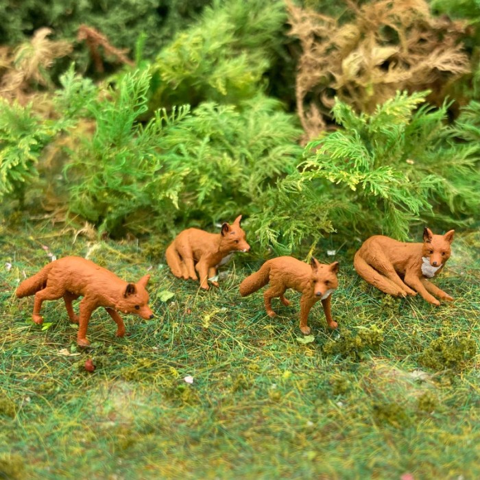Foxes 4 set Foxes 4 set