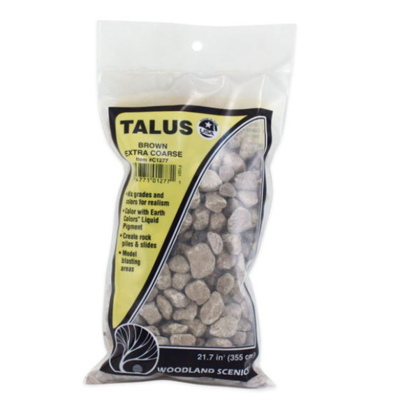 Talus Extra Coarse Brown rock debris Woodland Scenics C1277 #
