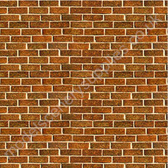 Self-Adhesive Building Paper Traditional Red Brick O gauge Self-Adhesive Building Paper Traditional Red Brick O gauge
