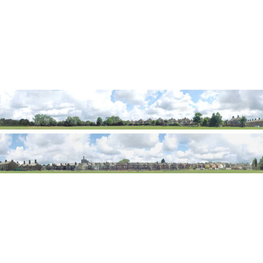 Model railway Backscene Into the town Pack 107B