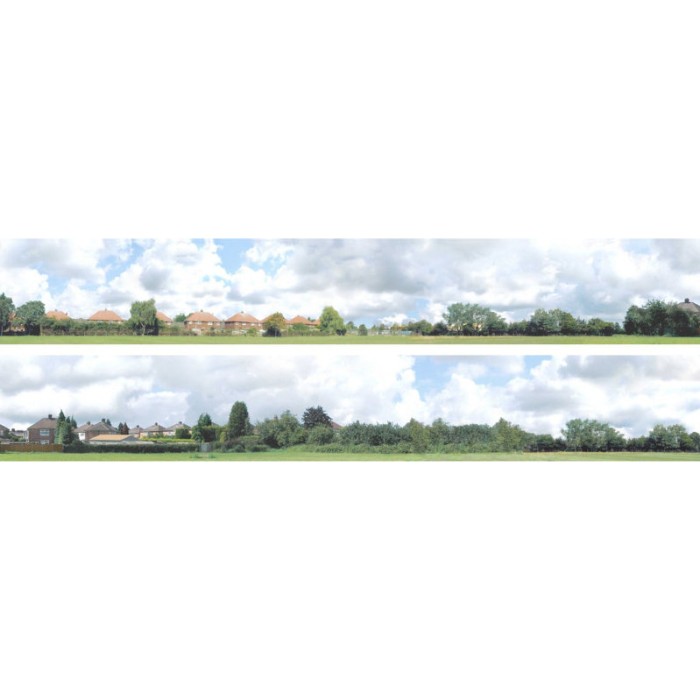 Backscene Into The Town 107C OO 9Inch tall Self Adhesive