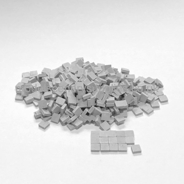 Model paving slabs Light Grey 5 x 5mm