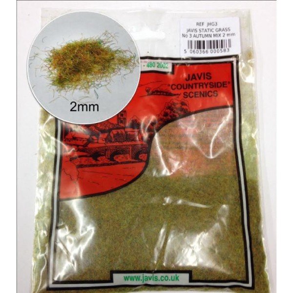 Static Grass  Autumn Mix 2mm  Javis JHG3