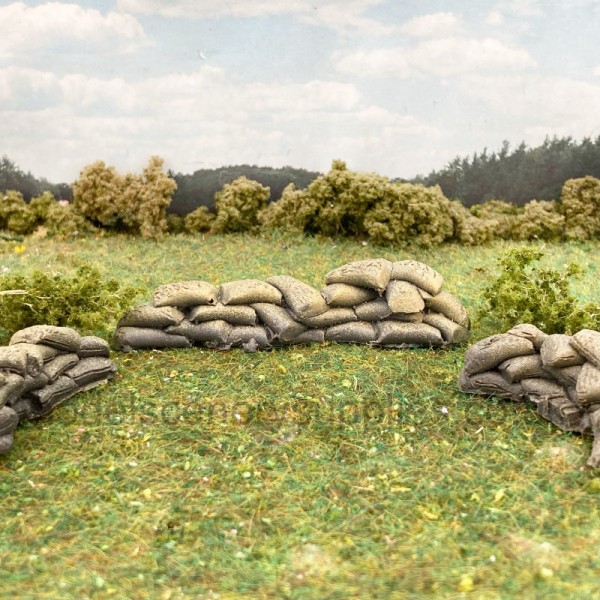 Sandbags Straight Line  OO 25-28mm