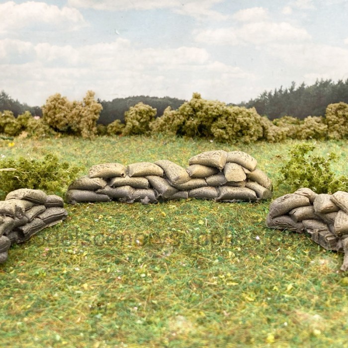 Sandbags Straight Line  OO 25-28mm