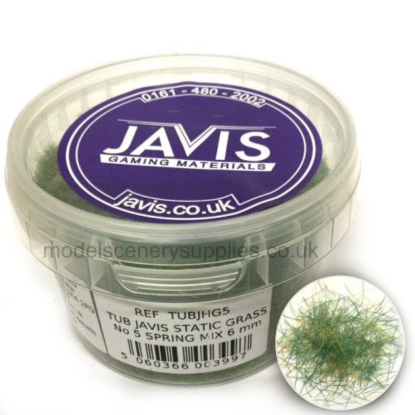Static Grass Hairy Grass Spring Mix 6mm Javis TUBJHG5
