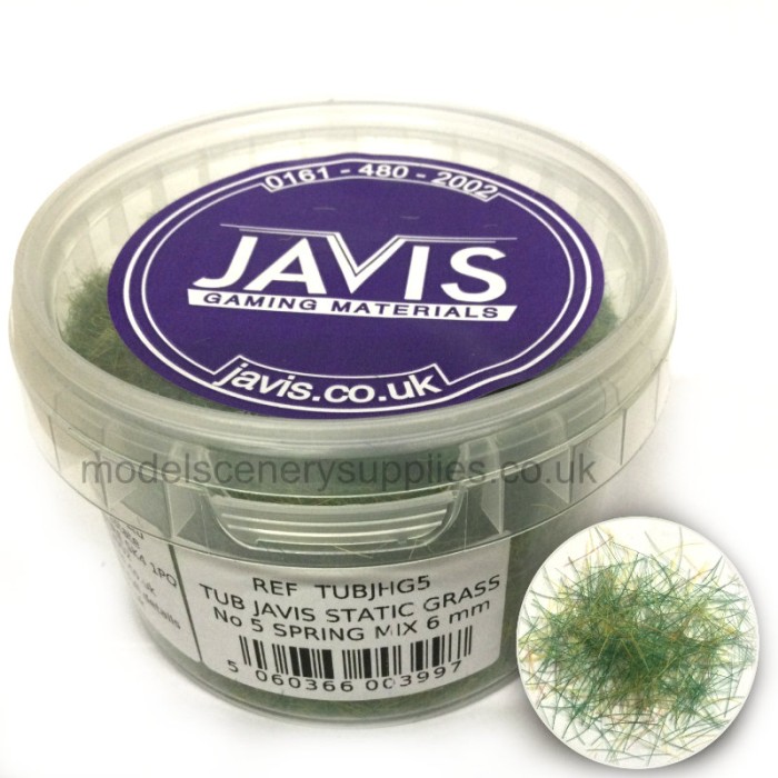 Static Grass Hairy Grass Spring Mix 6mm Javis TUBJHG5