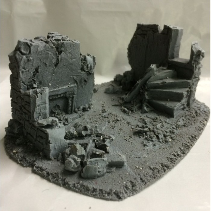 28mm Battle Zone Derelict Building Type 14 28mm Battle Zone Derelict Building Type 14