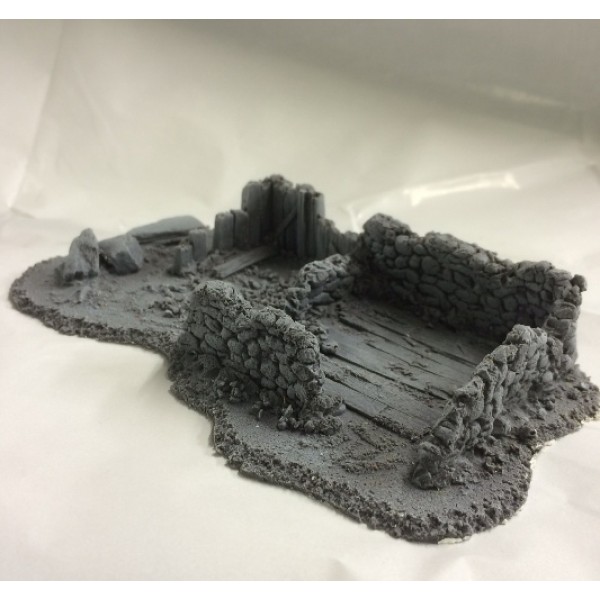 28mm Battle Zone Derelict Building Type 16