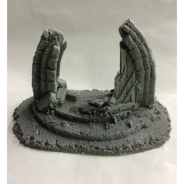 28mm Battle Zone Damage Church Arch