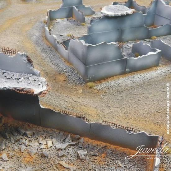 Model Reinforced Concrete Plates 34 X 17mm Juweela 20034