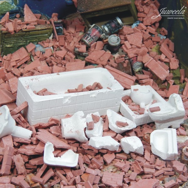 Bathroom Rubble  1:32 Juweela 23352