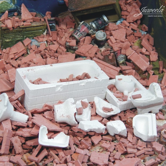 Bathroom Rubble 1:32 Juweela 23352 Bathroom Rubble 1:32 Juweela 23352
