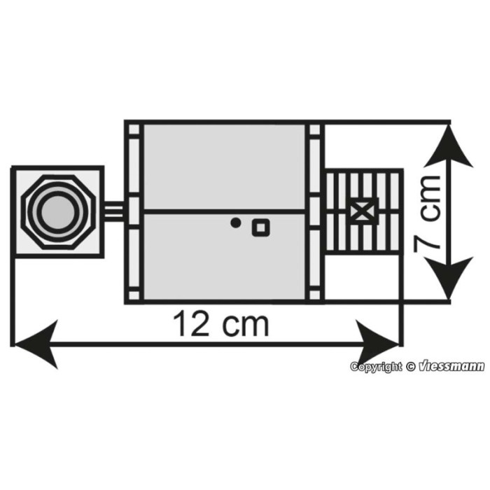 Boiler house with chimney N gauge Kibri 37224 Boiler house with chimney N gauge Kibri 37224