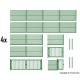 Wire mesh fence OO 2800mm Green Wire mesh fence OO 2800mm Green